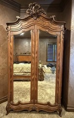 1800 Louis XVI Armoire cabinet Antique French double armoire wardrobe