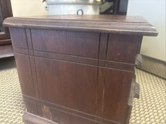Antique National Cabinet Wood Letter File Drawer Industrial 1884 Morris Chicago
