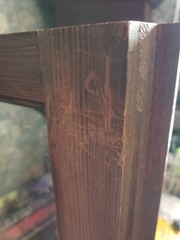 Antique Furniture: Biedermeir Walnut Bookcase China Hutch with glass front doors
