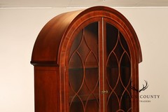 Museum Collection Mahogany Arch Top China Display Cabinet