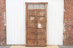 Tall Antique Indo-Portuguese Entrance Door