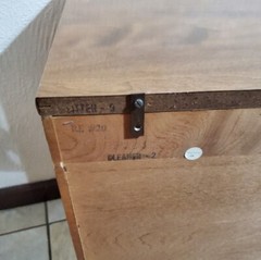 Ethan Allen Nutmeg Maple Wood Vintage Custom Cabinet Dresser Storage Shelf Doors