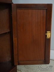 73676: English Made Mahogany Inlaid Corner Cabinet 2 Of 2