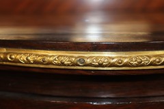 Antique 19th Century Louis XV Style Bronze Mounted Sevres Inset Cabinet Server