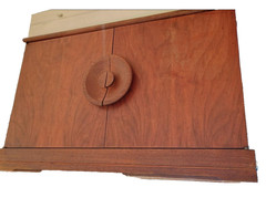 mid century modern furniture Cabinet 2 Door Teak Wood Record Bar gyuh