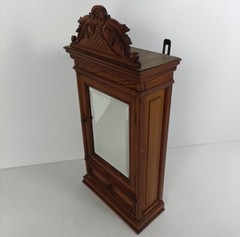 Gorgeous Large Medicine Apothecary Cabinet gorgeous Pediment Beveled glass mirro