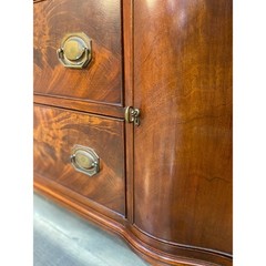 Morganton Mahogany Serpentine Breakfront Hutch 1940’s