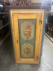 Antique Scandinavian Painted Pine Cupboard