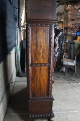 Important Pair Antique R.J. Horner Renaissance Revival Mahogany Bookcase Cabinet