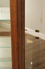 Pulaski Furniture Greek Revival Style Carved Oak Illuminated Display Cabinet