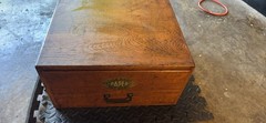 Antique Vintage Oak 1 Drawer File Cabinet Box Butler Brands Paper The Best 1900