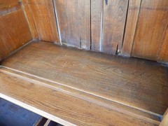Freight Available- c. 1880 Antique Oak One Piece Wall Cabinet / Cupboard