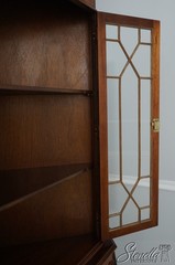 L73677: English Made Mahogany Inlaid Corner Cabinet 1 Of 2