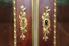 French Louis XVI Style Ormolu Mounted Marble Top Vitrine By Francois Alix