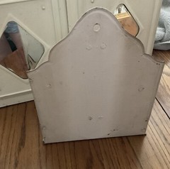 Vintage Metal Wall Mount Medicine Cabinet With Brush/shaving Piece