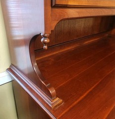 1971 Solid Cherry China Cabinet w/ Lenox Mount Vernon Provenance – Excellent…