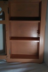 Vintage Wood Wall Hanging Display Collectibles Curio Cabinet Display Case