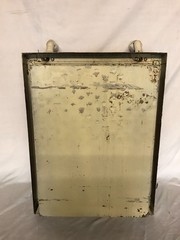 Antique VTG Deco Double Sconce Cup/Soap Holder 21×27 Mirror Cabinet Old 1213-26B