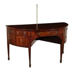 Antique Servant George III Mahogany Ebony Maple Brass XVIII Century England Abou