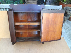 RARE Antique 1900s Medicine Cabinet with Mirror