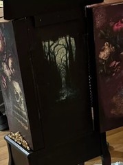 Collectors Cabinet, Dark Acedamia, Goth. One Of A Kind. Signed By Artist