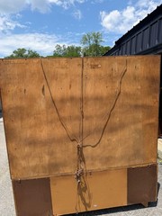 Lane ‘Pueblo’ Brutalist Oak China Cabinet