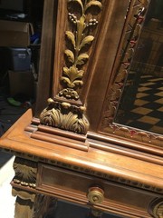 Berkey & Gay Hand-Painted Antique Cabinet