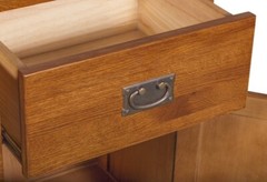 MISSION 2 DOOR 2 DRAWER CABINET – MICHAEL’S CHERRY