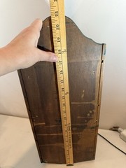 Vintage Primitive Wooden Spice Cabinet Cabby Wall-mount Decor Green