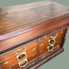 Antique Amberg Letter & File Co. Small Filing Cabinet