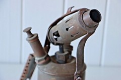 Antique Brass Flame Thrower / Blow Torch. Designed in Sweden, Made in Australia