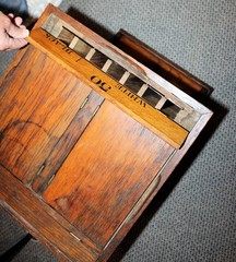 Antique Oak Spool Cabinet – Clark’s ONT – Country Store Spool Cabinet