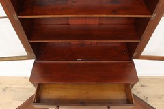 Empire Antique 1840s Mahogany China Display or Bookcase #56281