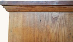 Freight Available- c. 1880 Antique Oak One Piece Wall Cabinet / Cupboard
