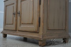 70896: WOODLAND Large Country Distressed Painted Cabinet