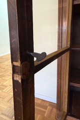 Antique French Walnut Vitrine Display Cabinet