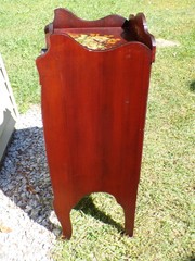 Vintage French Vernis Martin Style Hand Painted Music Cabinet Record Stand