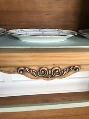 Antique China Cabinet – Glass – CUSTOM FRENCH-STYLE RESTORED
