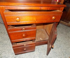 Solid Walnut Washstand / Cabinet (DR31)