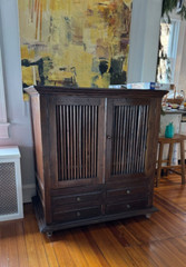 19th century Balinese slatted cubbord