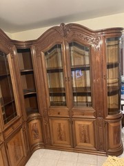 vintage cabinets and cupboards with curved glass doors curved wood doors