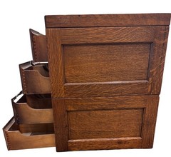 oak card catalogue 8 Draws Chest of Library Apothecary Antique gyuh