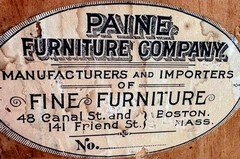 Paine Co. Boston Harvard Q. Sawn Tiger Oak Wall Case Country Store Theater 3×4