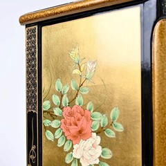 Chinese hand-painted 5-drawer cabinet | USED & VINTAGE | Gold Leaf oriental desi