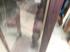 c1920 glass store cabinet Gardner Co. Springfield MA 52” x 42.5” h x 16”