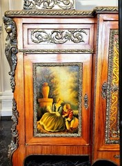 Antique 19Century Vernis Martin Commode Hand painted