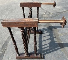 17th Century Spanish Vargueno with Decoupage Exterior on Baroque Style Base