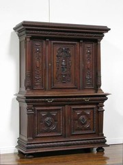 Large Antique French Renaissance Cabinet Buffet Sideboard – High Quality