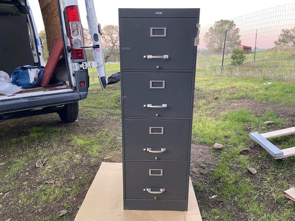Vintage Cole Steel Metal File Cabinet