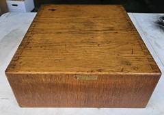 Two Drawer Golden Oak Library Card Catalog Index File Cabinet-Gaylord Bros